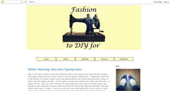 Desktop Screenshot of fashiontodiyfor.com